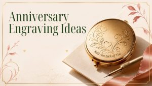 anniversary engraving that says still not sick of you