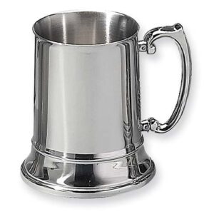 engravable 16 oz stainless steel tankard