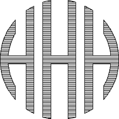 Circle Monogram Sample H
