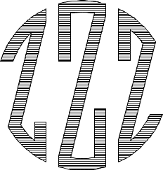 Circle Monogram Sample Z