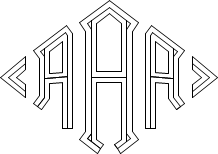 Diamond 3-Line Monogram Sample A