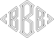Diamond 3-Line Monogram Sample B
