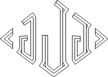 Diamond 3-Line Monogram Sample J
