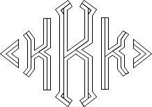 Diamond 3-Line Monogram Sample K