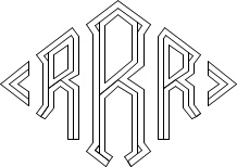 Diamond 3-Line Monogram Sample R