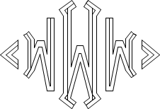 Diamond 3-Line Monogram Sample W