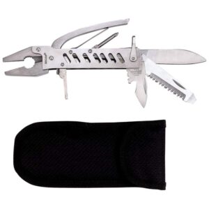 Engravable multi-purpose knife tool with folding utility attachments