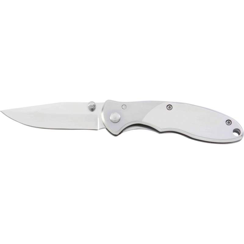 Engraved stainless steel pocket knife