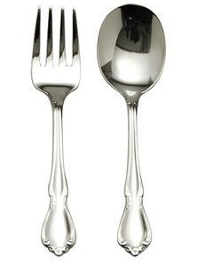 engravable oneida chateau baby flatware baby 2 piece
