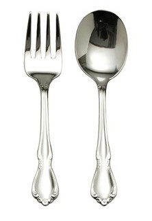 Engraved Oneida Chateau 2-piece baby flatware set