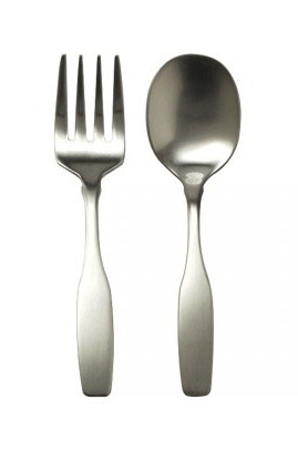 Engraved Oneida Paul Revere two-piece baby flatware set