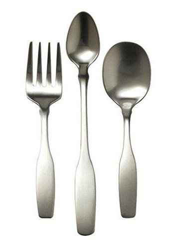 Engraved Oneida Paul Revere three-piece baby flatware set