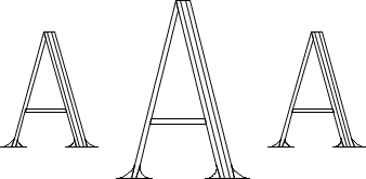 Roman 4-Line Monogram Sample A