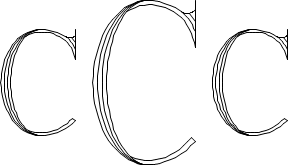Roman 4-Line Monogram Sample C