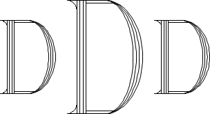 Roman 4-Line Monogram Sample D