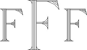 Roman 4-Line Monogram Sample F